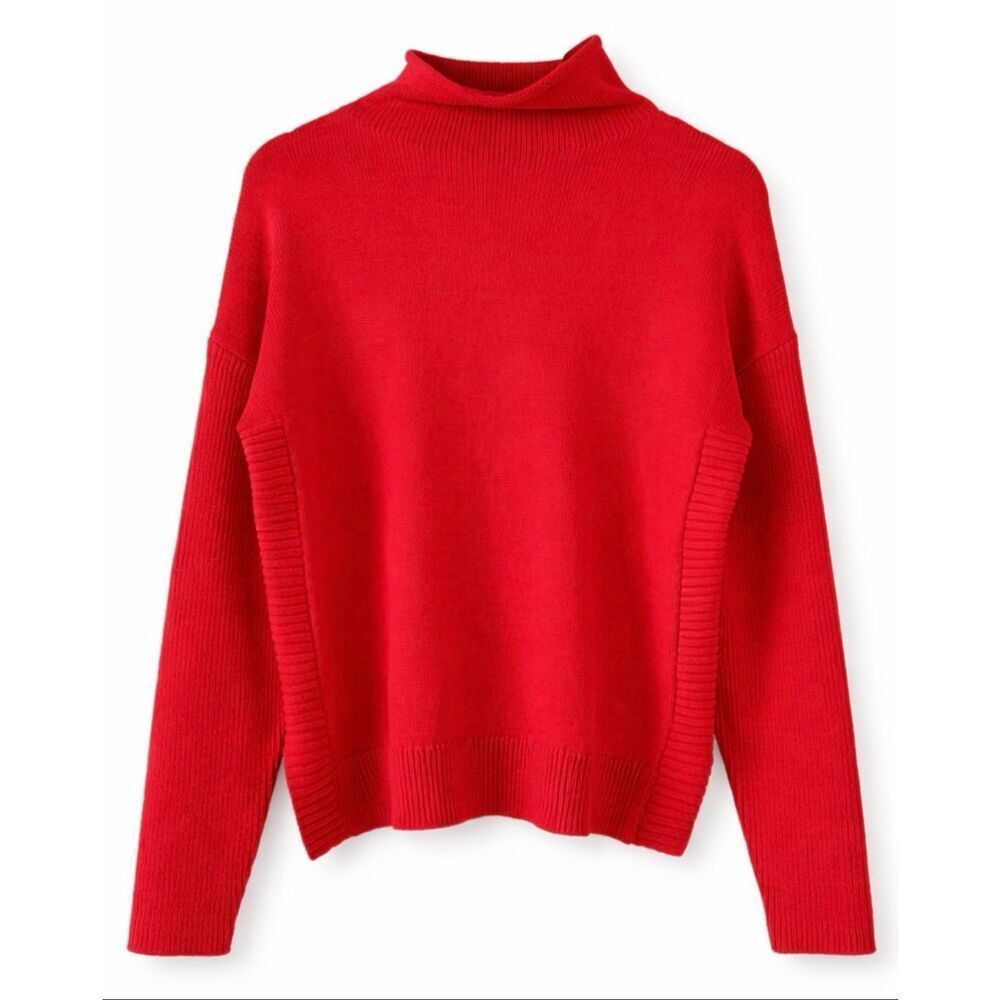Tahari Red Crewneck Sweater